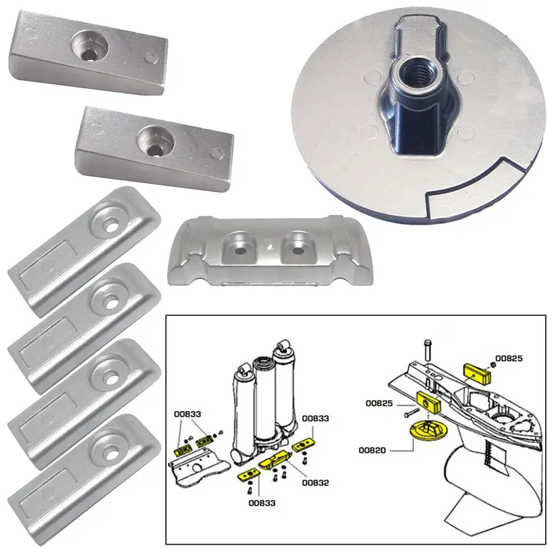 Tecnoseal Anode Kit W/Hardware - Mercury Verado 6 - Magnesium [20816Mg] 1