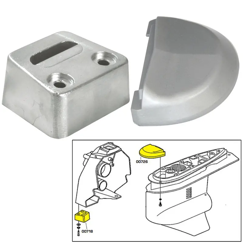 Tecnoseal Anode Kit W/Hardware - Volvo Sx - Zinc [20708] 1