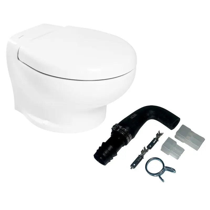 Thetford Nano Touch Compact Toilet Raw Water Kit (No Inlet Pump) - 24V [T-Nan024pw/Tsft/Na-Rwkitnp] 1