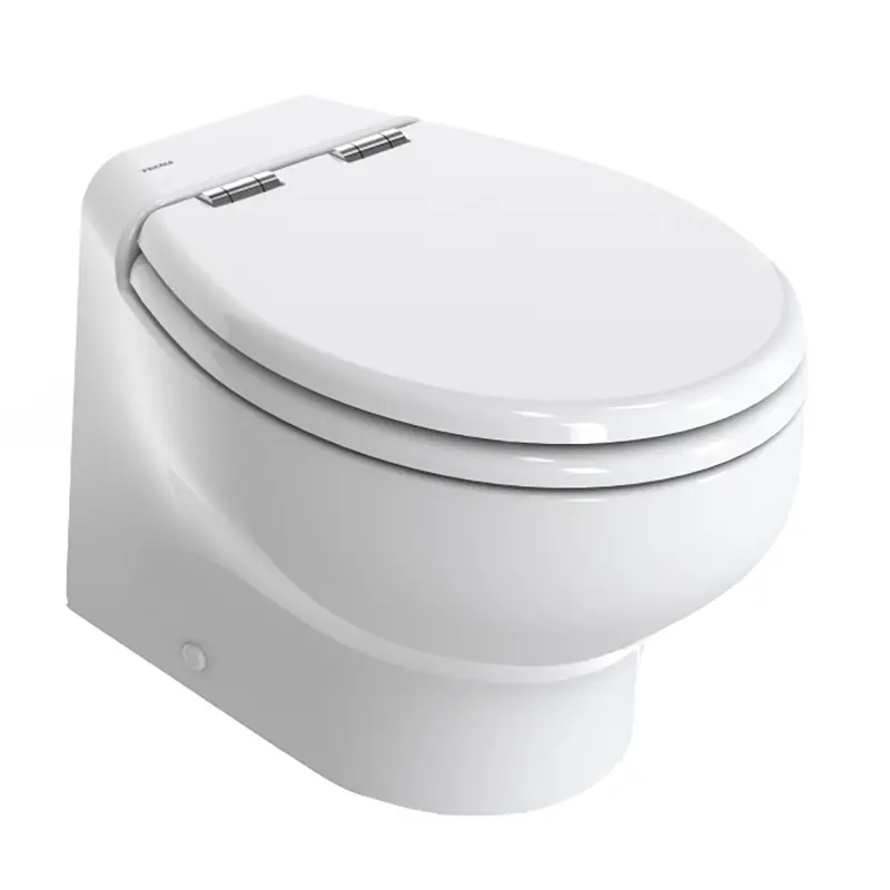 Thetford Silence Plus 2G W/Wood Polyester Soft Close Seat  Standard Solenoid - Short, White - 12V [T-S2g012dw/D00c00] 1