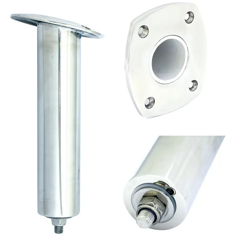 Tigress 4 Hole Extra Long Swivel Rectangular Head Rod Holder - 15 Degree - 12-1/2" [88524Xl] 1