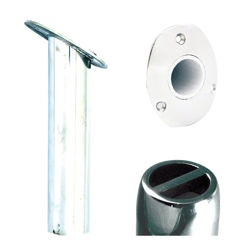 Tigress Oval Head Ss Gunnel Mount Rod Holder - 30 Degree - 9" [88525] 1