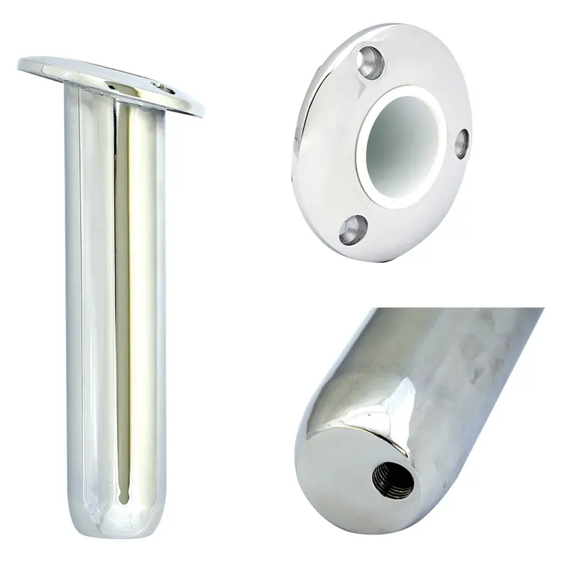 Tigress Round Head Closed Base Rod Holder - 15 Degree - 9" [77901] 1