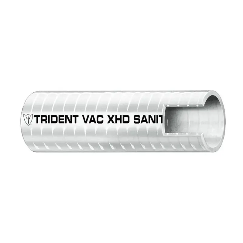 Trident Marine 1-1/2" Vac Xhd Sanitation Hose - Hard Pvc Helix - White - Sold By The Foot [148-1126-Ft] 1