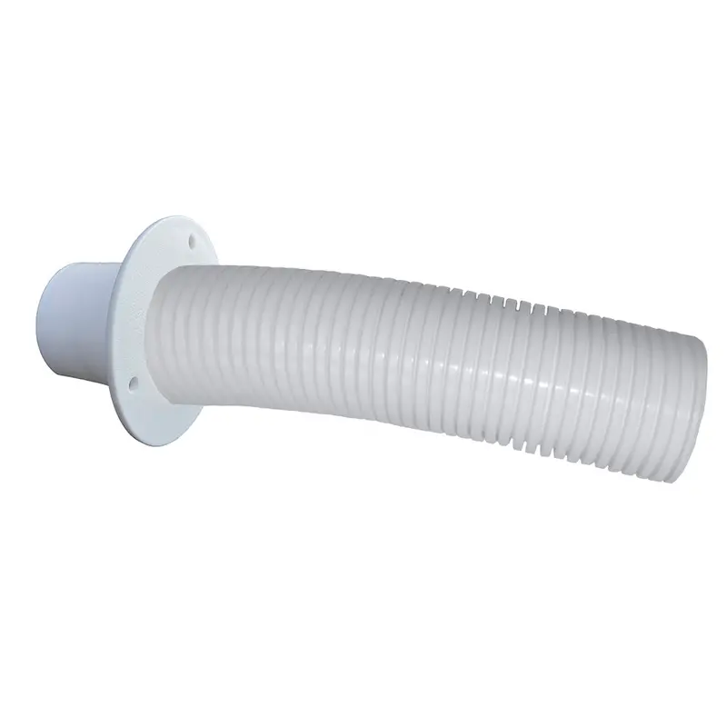 Trident Marine 10 White Stern Flex Hose W/Transom Flange [Tfk-10W] 1