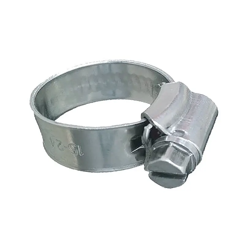 Trident Marine 316 Ss Non-Perforated Worm Gear Hose Clamp - 3/8" Band - 5/8"15/16" Clamping Range - 10-Pack - Sae Size 8 [705-0121] 1