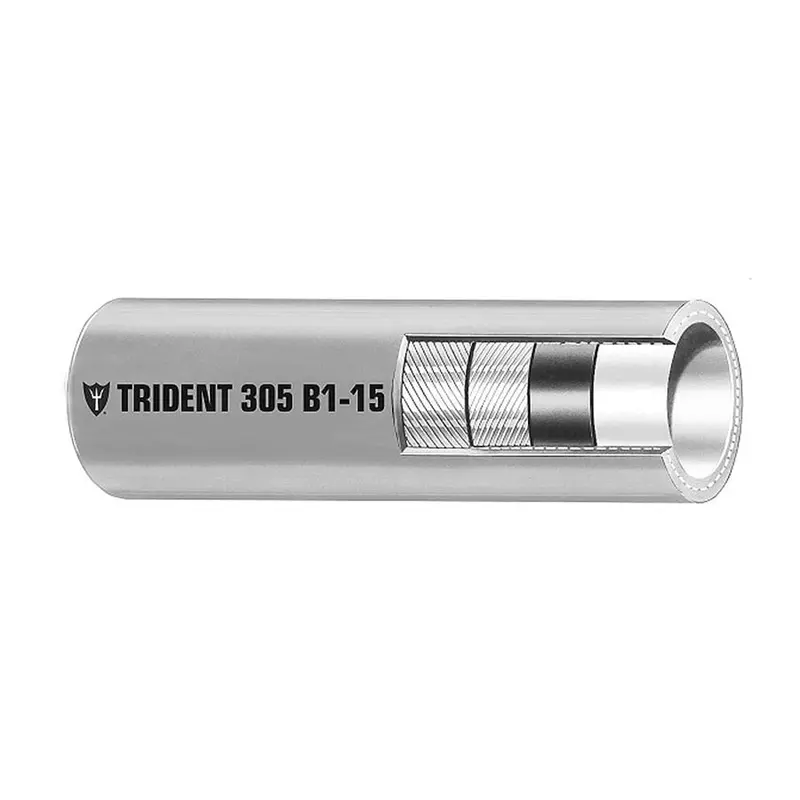 Trident Marine 5/16" Barrier Lined B1-15 Epa Compliant Outboard Fuel Line Hose - Gray - Sold By The Foot [305-0566-Ft] 1