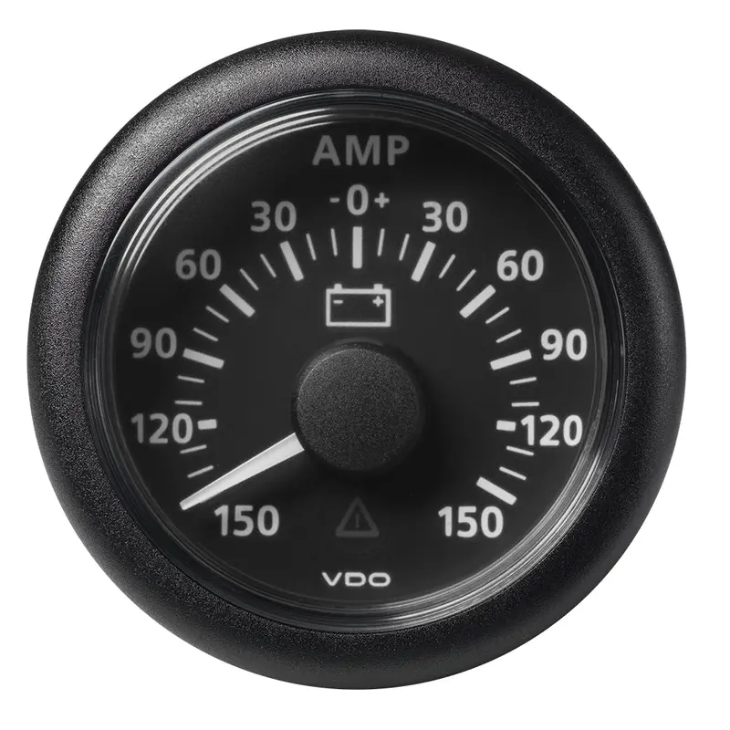 Veratron 52Mm (2-1/16") Viewline Battery Status Gauge -150/+150Amp - Black Dial  Bezel [A2c59512329] 1