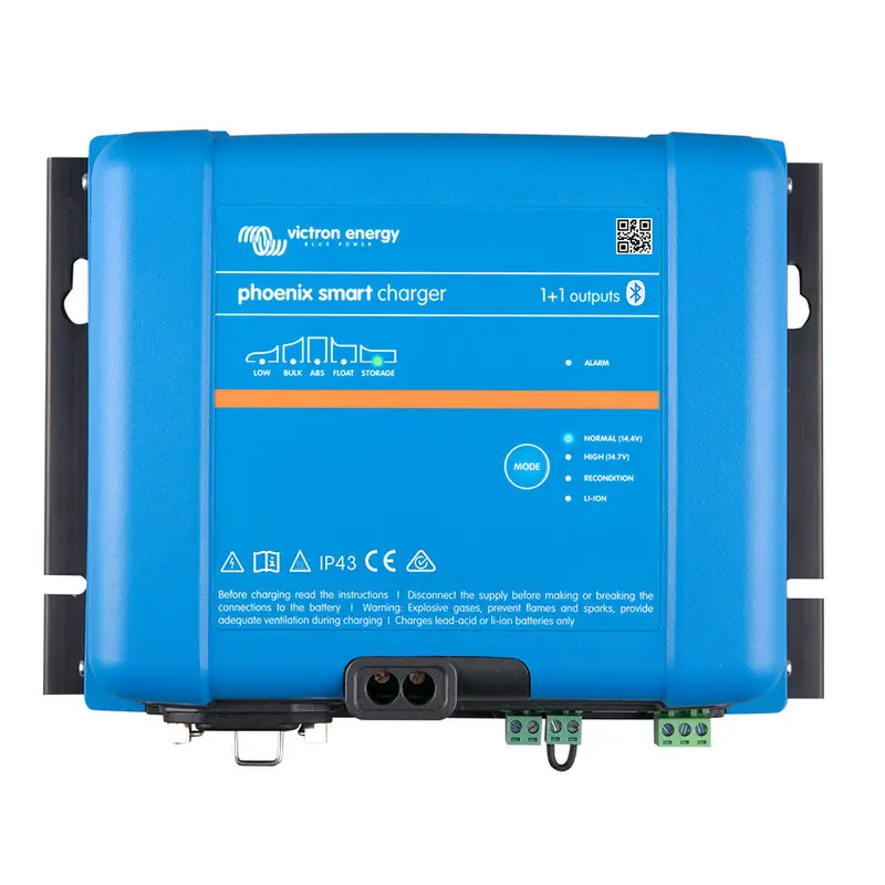 Victron Phoenix Smart Ip43 Charger 24/25 (1+1) 120-240Vac Requires 5-15P Mains Cord [Psc242551095] 1