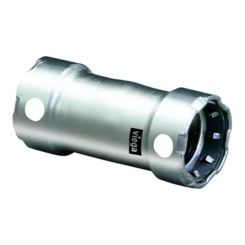 Viega Megapress 1" Stainless Steel 304 Coupling W/O Stop - Double Press Connection - Smart Connect Technology [95320] 1