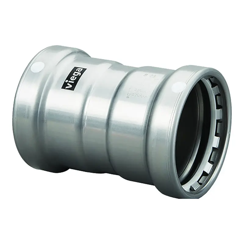 Viega Megapress 3" Carbon Steel Coupling W/Stop W/Fmk Double Press Connection - Smart Connect Technology [26675] 1