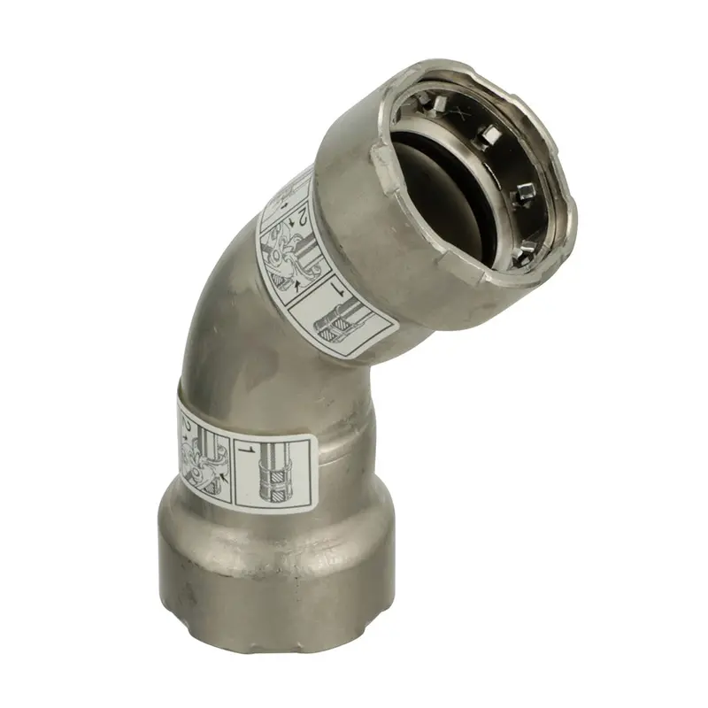 Viega Megapress 316 Fkm 1-1/2" 45 Degree Elbow [91775] 1