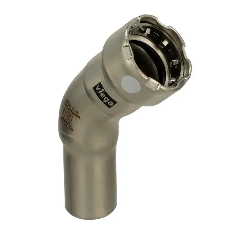 Viega Megapress 316 Fkm 1-1/2" 45 Degree Street Elbow [91805] 1