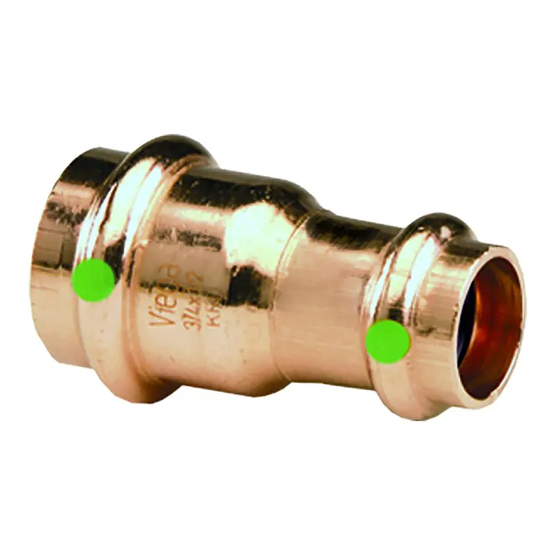 Viega Propress 3/4" X 1/2" Copper Reducer - Double Press Connection - Smart Connect Technology [78147] 1