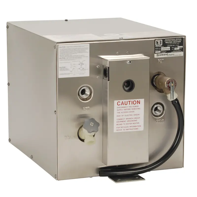 Whale Seaward 6 Gallon Hot Water Heater W/Rear Heat Exchanger - Stainless Steel - 120V - 1500W [S700] 1