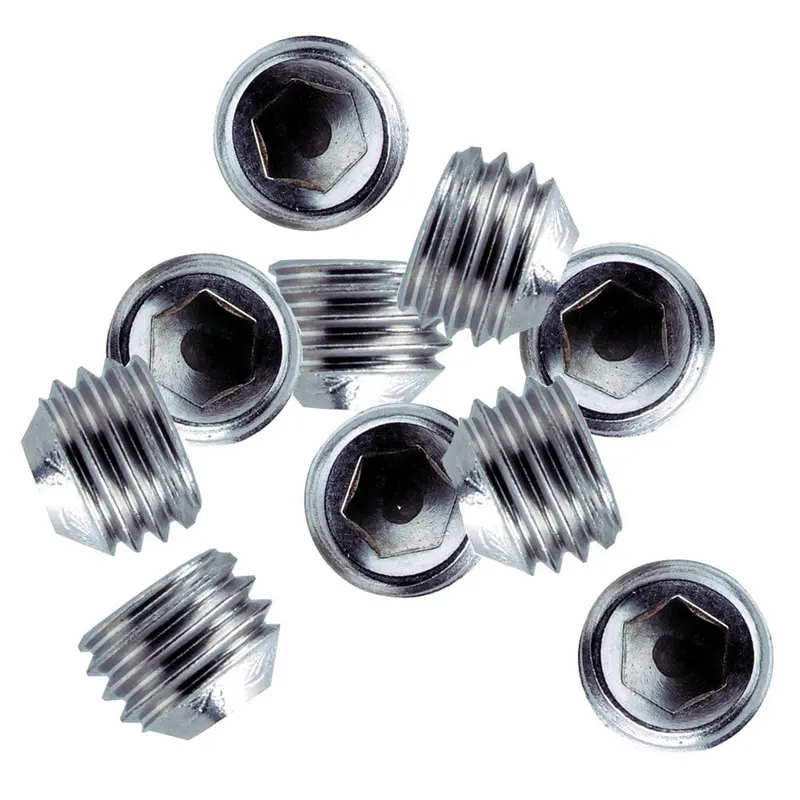 Whitecap 1/4"-28 Thread Ss Set Screws - 10 Pack [6249C] 1