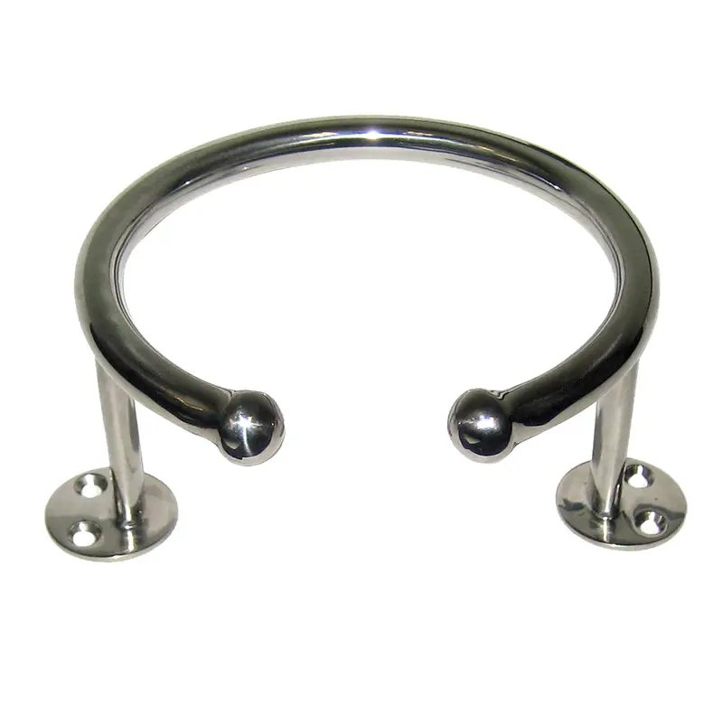 Whitecap Top Mount Ring Ss Cup Holder - 1-Drink - Base Mount [S-3516] 1