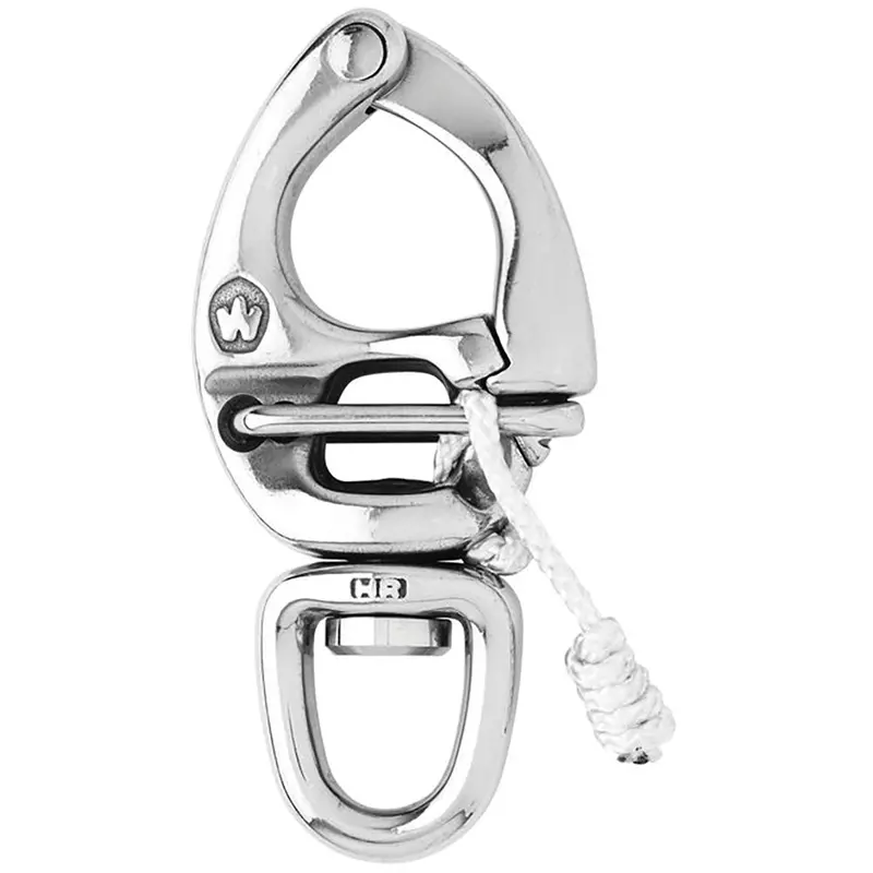 Wichard Hr Quick Release Snap Shackle With Swivel Eye -110Mm Length- 4-21/64" [2676W] 1