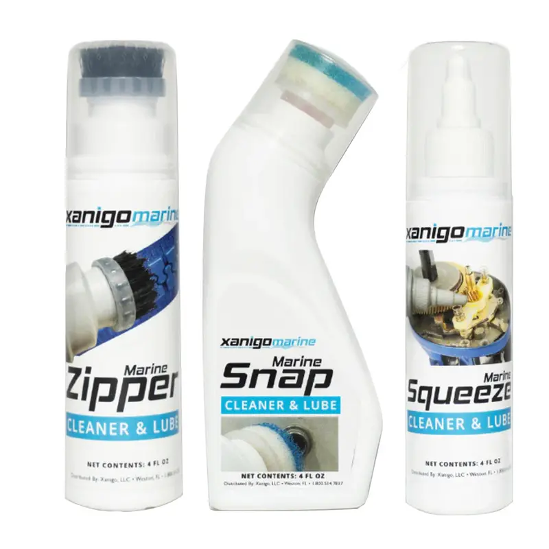 Xanigo Marine 3-Piece Marine Zipper  Snap Lube Set [Xmzsls3pc] 1