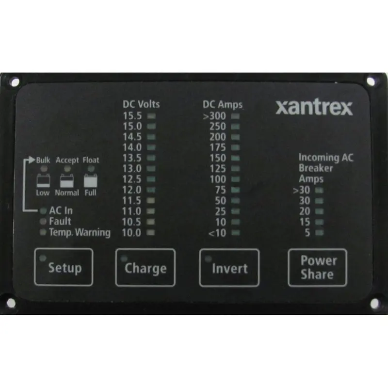 Xantrex Heart Fdm-12-25 Remote Panel, Battery Status  Freedom Inverter/Charger Remote Control [84-2056-01] 1