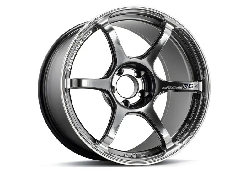 Advan Rg-4 18X11 +15 5-114.3 Racing Hyper Black & Ring Wheel 1