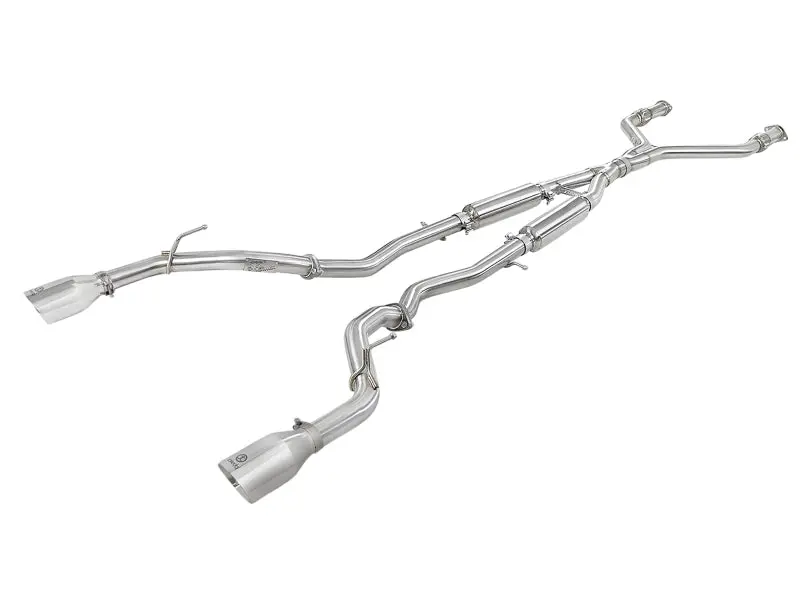 Afe Takeda 2.5-Inch 304 Stainless Steel Cat-Back Exhaust System With Polished Tips – 2016–2018 Infiniti Q50 3.0L Twin-Turbo V6 1
