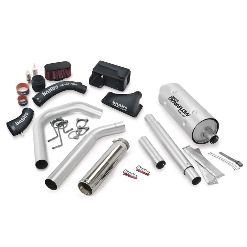 Banks Power Stinger Exhaust Bundle For 2016–2017 Ford 6.8L Motorhome: Stainless Steel Left-Exit System With Chrome Tip 1