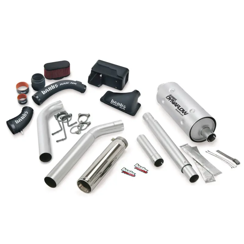 Banks Power Stinger Exhaust Bundle For 2016–2017 Ford 6.8L Motorhome: Stainless Steel Left-Exit System With Chrome Tip 2