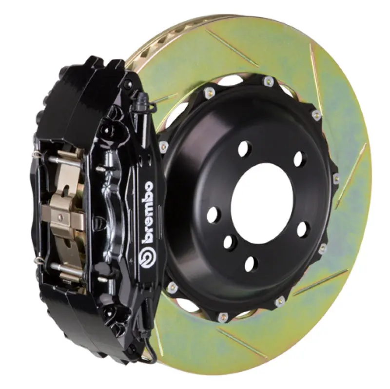 Brembo Gt Big Brake Kit For 2004–2008 Audi S4 (B6/B7) – Front, 6-Piston Calipers, 355×32Mm Slotted 2-Piece Rotors (Black) 1