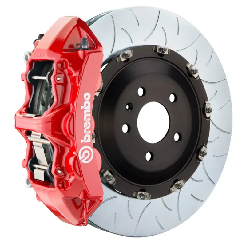 Brembo Gt Big Brake Kit For 2009–2015 Bmw 7-Series: Front 6-Piston Calipers, 405X34Mm Two-Piece Slotted Rotors (Type 3 Red) 1