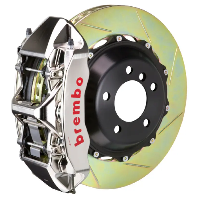 Brembo Gt Series 6-Piston Big Brake Kit For 2007–2008 Infiniti G35/G35S Sedan – Slotted 380X32Mm Two-Piece Rotors 1