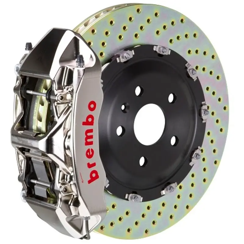 Brembo Gtr Big Brake Kit For 2006–2010 Bmw M5/M6 – Front 6-Piston Calipers, 380×34Mm Two-Piece Drilled Rotors With Nickel Plating 1