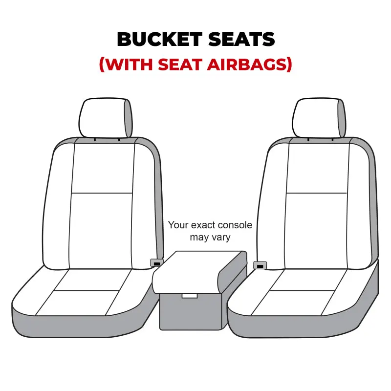 Covercraft Endura Logoseatsaver Front Seat Covers For 2019–2024 Dodge Ram 2500/3500/4500 Crew Cab Bucket Seats 1