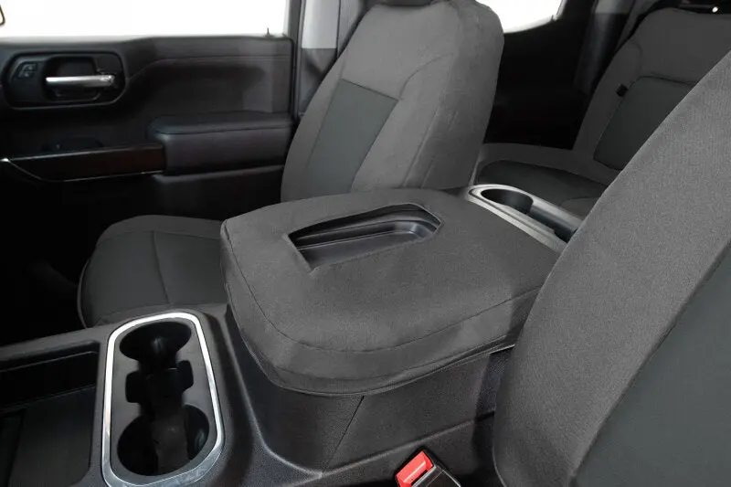 Covercraft Endura Precisionfit Seat Covers For 2019–2024 Ram 1500 Second Row – Silver/Charcoal 1