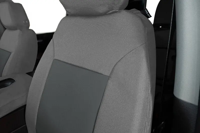 Covercraft Endura Precisionfit Second Row Seat Covers For 2019–2024 Dodge Ram 1500 – Silver/Charcoal Polycotton Blend 2