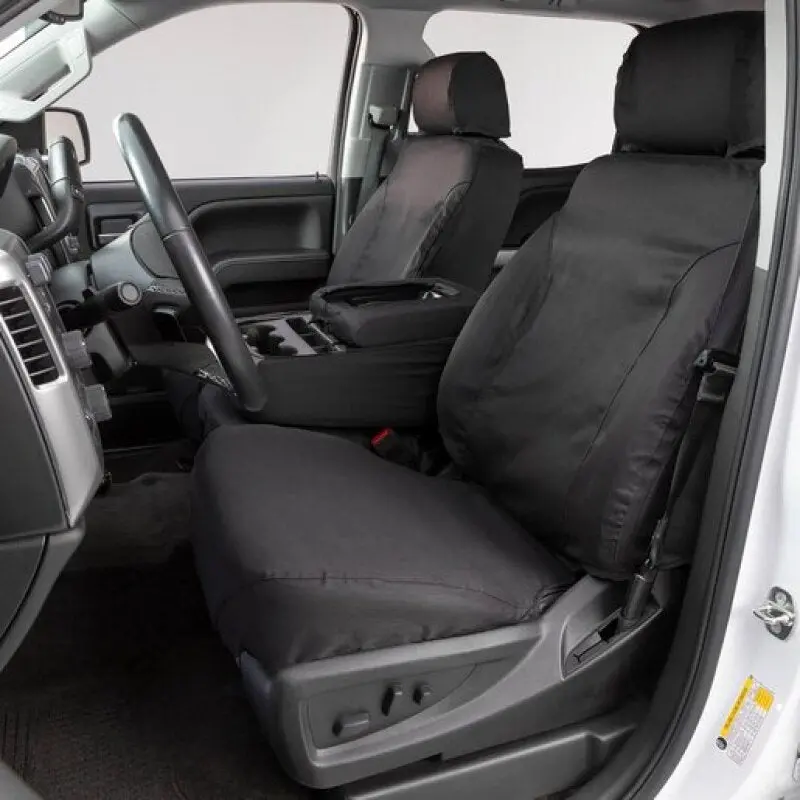 Covercraft Seatsaver Custom-Fit Polycotton Front Seat Covers For 2013–2016 Dodge Ram – Charcoal 1
