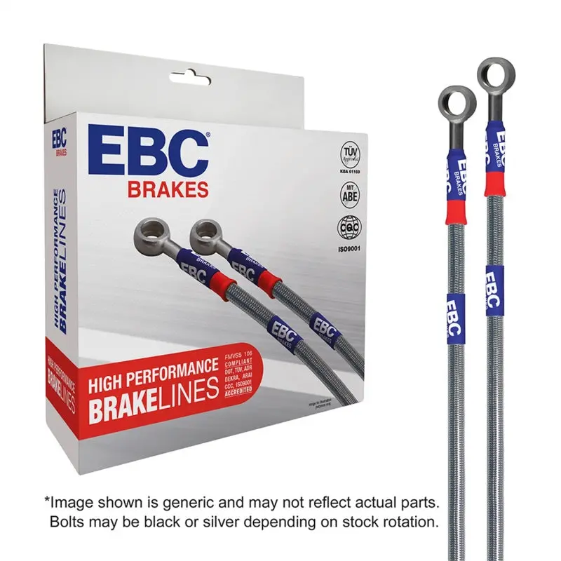 Ebc Stainless Steel Brake Line Kit For 1986–1989 Mazda Rx7 – Vented Rear Rotors Compatible 1