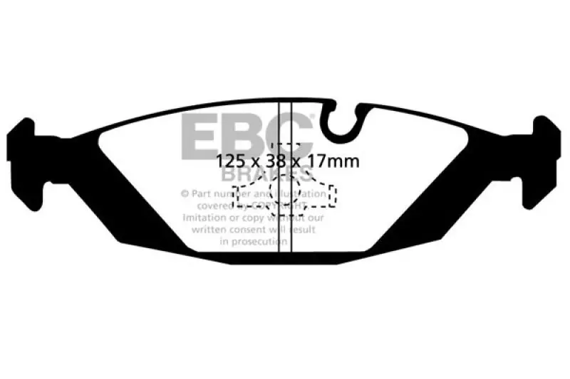 Ebc Ultimax2 Rear Brake Pads For 1983–1985 Bmw 318 (E30) 1.8L 1