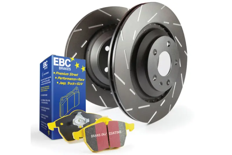 Ebc Yellowstuff Performance Brake Pad And Usr Drilled & Slotted Rotor Kit (S9 Series) 1