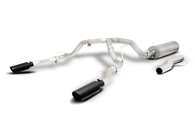 Gibson Cat-Back Dual Exhaust System For 2021–2022 Chevy Tahoe High Country 6.2L 4Wd – 2.5" T409 Stainless Steel, Black Coated 1