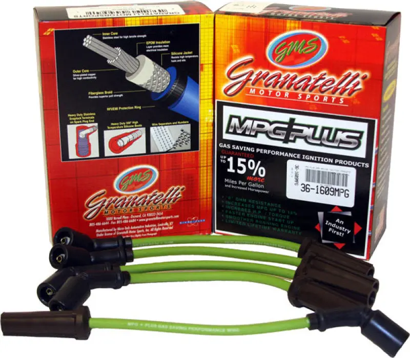 Granatelli Mpg Plus Ignition Wire Set For 1996–1998 Ford Mustang 4.6L 2V Sohc V8 1