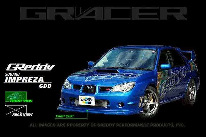 Greddy Frp Front Lip Spoiler For 2006–2007 Subaru Wrx & Sti 1