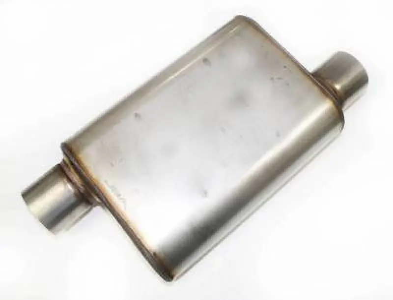 Jba Universal Chambered Stainless Steel Muffler – 13" X 9.75" X 4", 3" Inlet, Offset/Offset Configuration 2