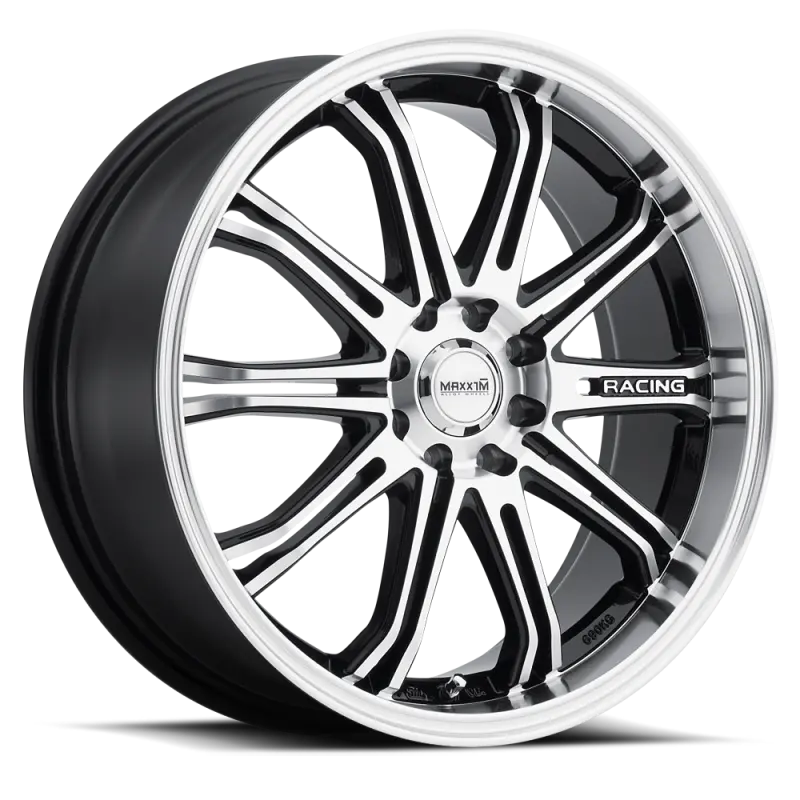 Maxxim Ferris Forged Alloy Wheel – 15X6.5 Inches, 10X100/114.3 Bolt Pattern, +38 Offset, Black/Machine Face 1