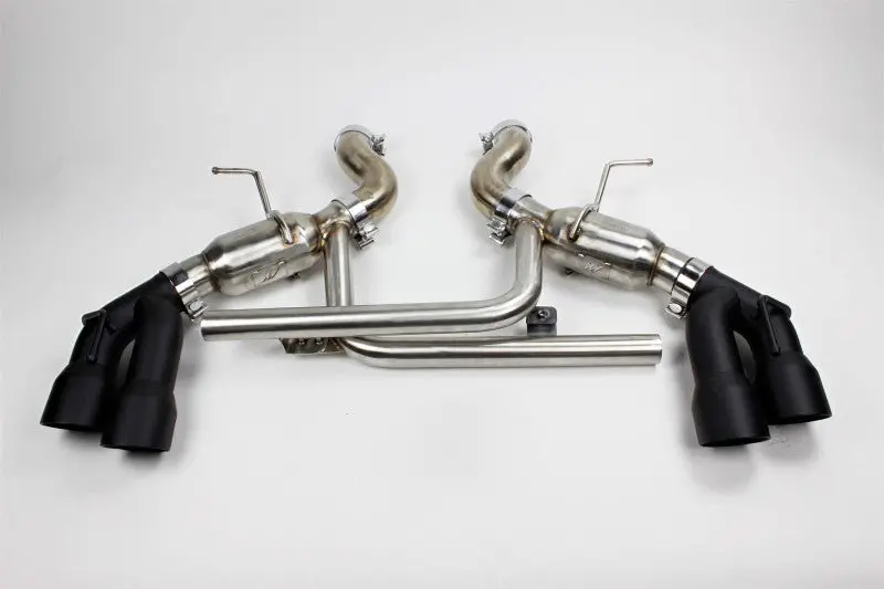 Mishimoto Quad-Tip Axle-Back Exhaust System For 2016+ Chevrolet Camaro Ss (Black Tips) 1
