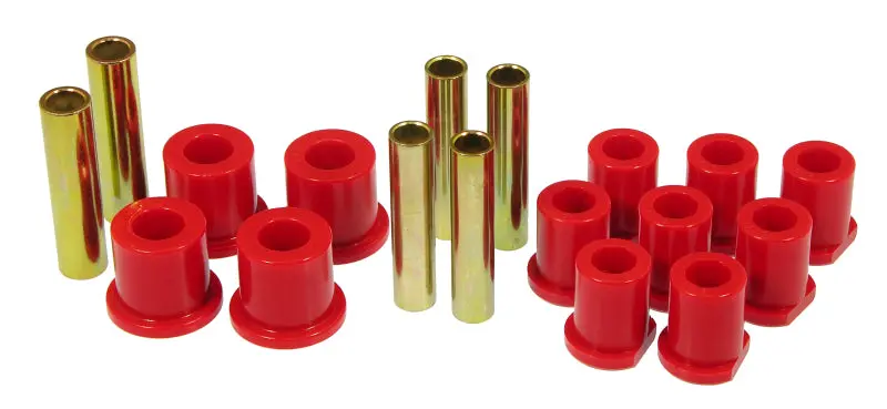 Prothane Red Polyurethane Spring Bushings For 1980–1997 Ford Trucks With Molded Shackles 1