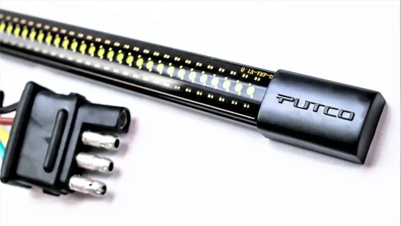 Putco Split-Blade Led Tailgate Light Bar (Pair): 18-Inch, Compatible With 2019+ Ram 1500 And Jeep Wrangler Jk/Jl 1