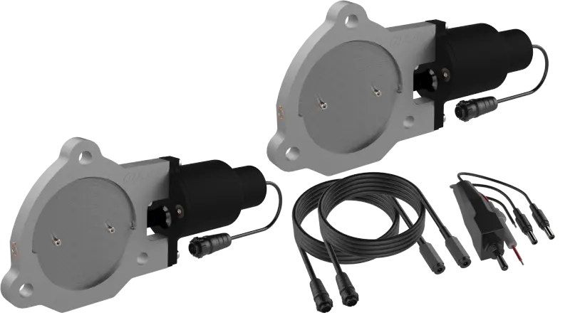 Qtp Dual Electric Cutout Valves – 3.5" Bolt-On Qtec System (Pair) 1