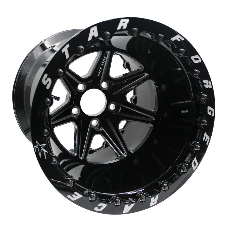 Race Star Valstar 15X12 Black Machined Wheel – 5X4.5" Bolt Pattern, 2.5" Backspace, 3.072" Center Bore 1