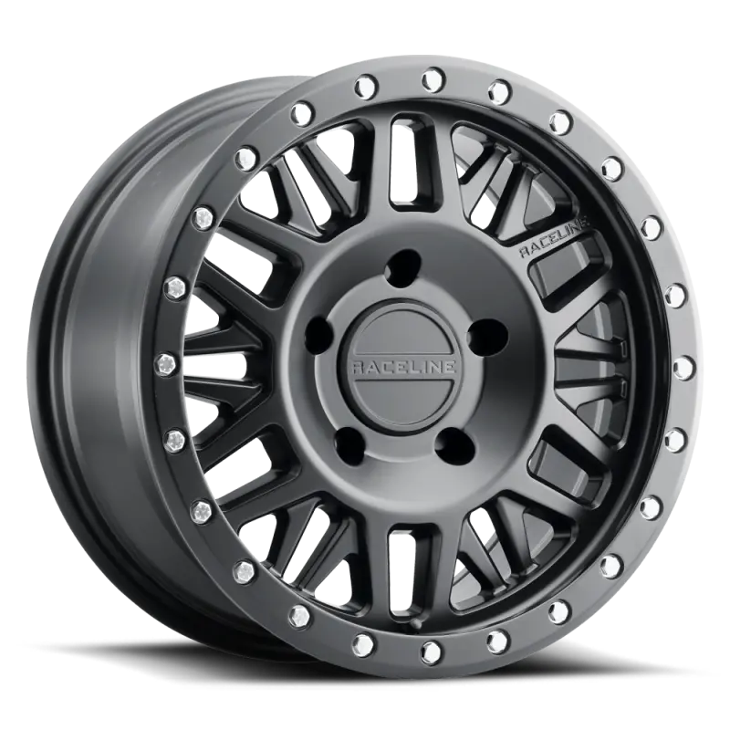 Raceline Ryno Satin Black Wheel: 16X8", 6X139.7 Bolt Pattern, 0Mm Offset, 106.1Mm Bore 1
